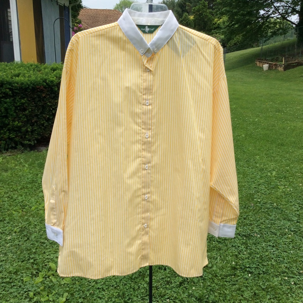 NWT Vintage Hunt Club striped long sleeve shirt